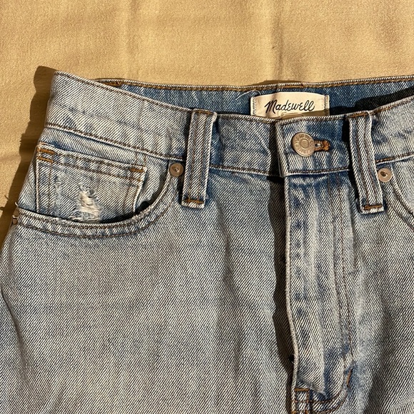 NWOT Madewell Distressed Denim Skirt - Picture 3 of 3